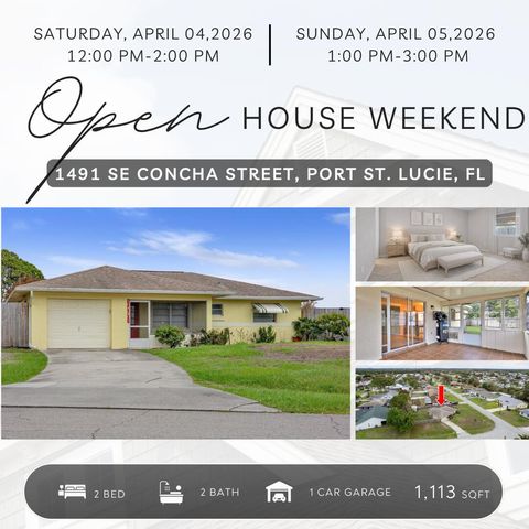 1491 SE Concha Street, Port St. Lucie, Port St Lucie, FL 34983