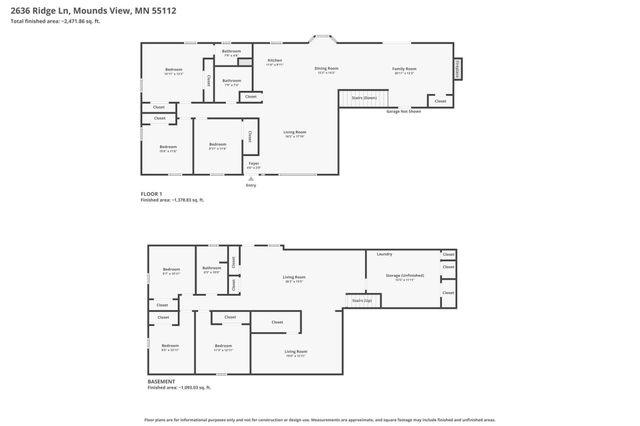 2636 Ridge Lane, Mounds View, MN 55112