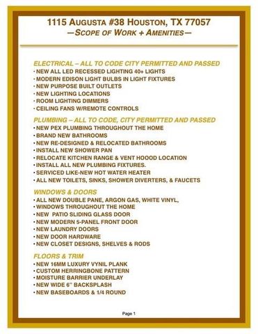 1115 Augusta Drive 38, Houston, TX 77057