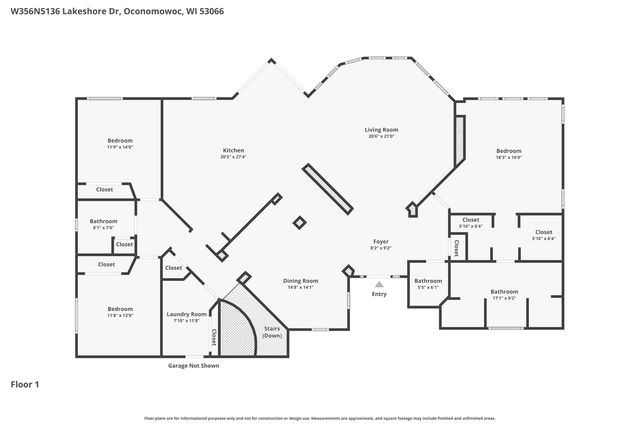 W356N5136 Lakeshore DRIVE, Oconomowoc, WI 53066