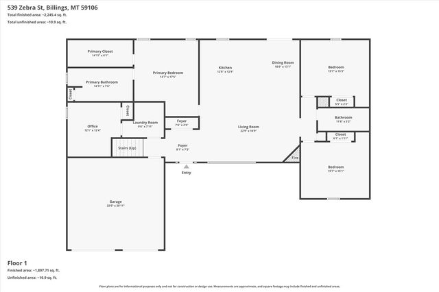 539 Zebra Street, Billings, MT 59106