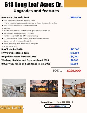 613 Long Leaf Acres Drive, Wilmington, NC 28405