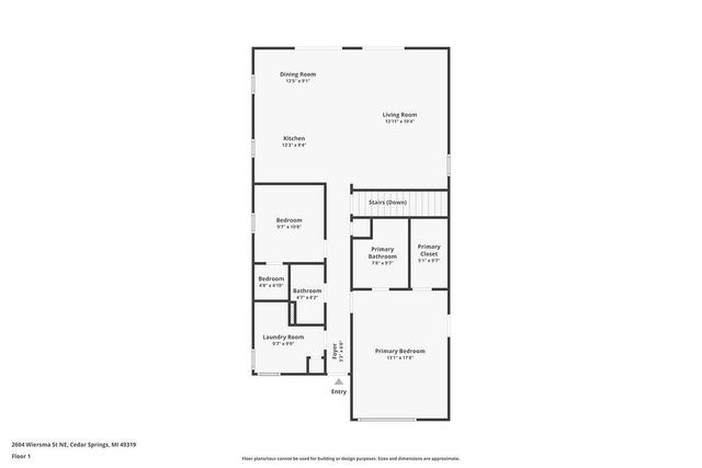 2604 Wiersma Street Ne, Solon Twp, MI 49319