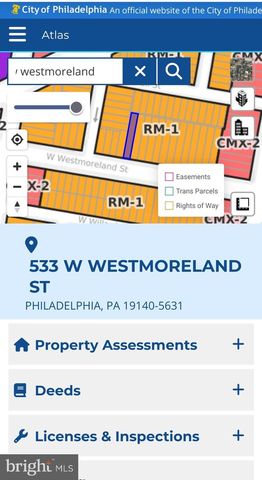 533 W WESTMORELAND ST, Philadelphia, PA 19140