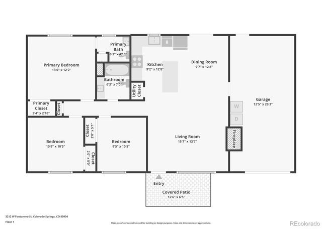 3212 W FONTANERO St W, Colorado Springs, CO 80904