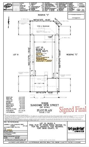 31906 Sundown View Street, Fulshear, TX 77441