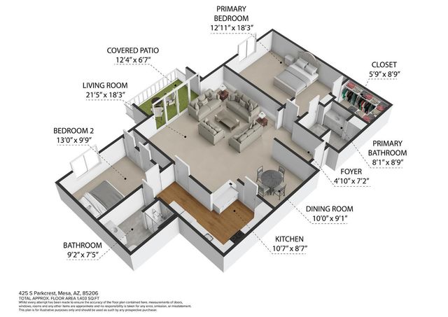 425 S Parkcrest Unit 334, Mesa, AZ 85206
