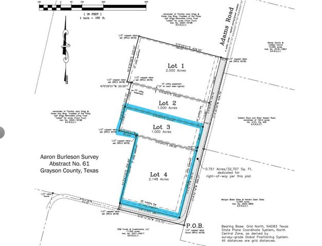 TBD Lot 3-4 Adams Road, Sherman, TX 75090