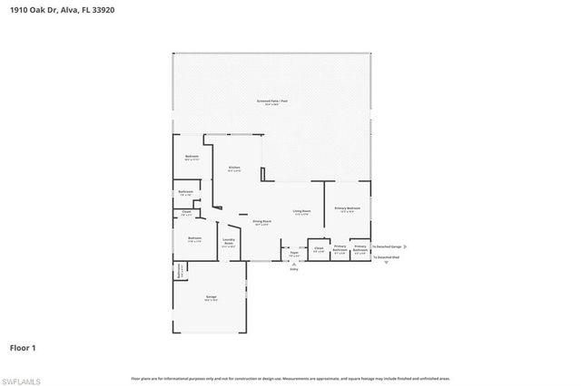 1910 Oak DR, Alva, FL 33920