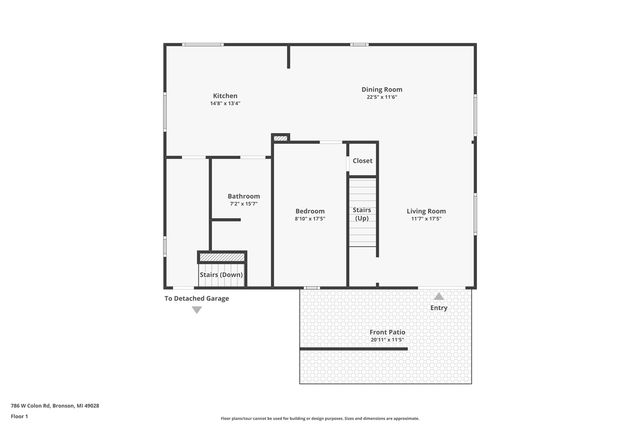 786 W Colon Road, Bronson, MI 49028