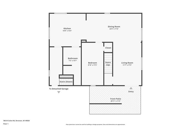 786 W Colon Road, Bronson, MI 49028