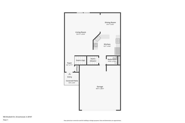 906 Elizabeth Drive, Streamwood, IL 60107
