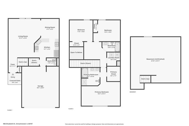 906 Elizabeth Drive, Streamwood, IL 60107