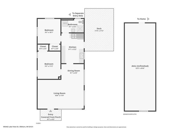 W5442 Lake View DRIVE, Elkhorn, WI 53121