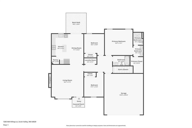 1205 NW Hilltop Lane, Grain Valley, MO 64029