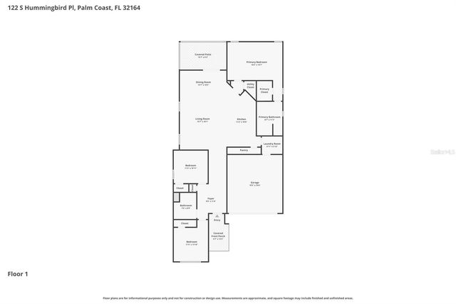 122 S HUMMINGBIRD PLACE, Palm Coast, FL 32164