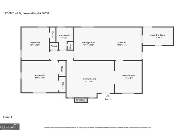 147 Clifford Street, Loganville, GA 30052