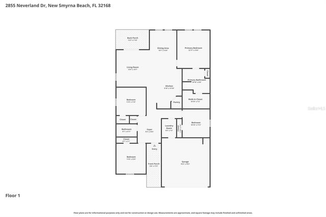 2855 NEVERLAND DRIVE, New Smyrna Beach, FL 32168