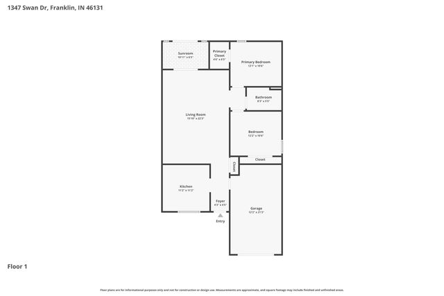 1347 Swan Drive, Franklin, IN 46131