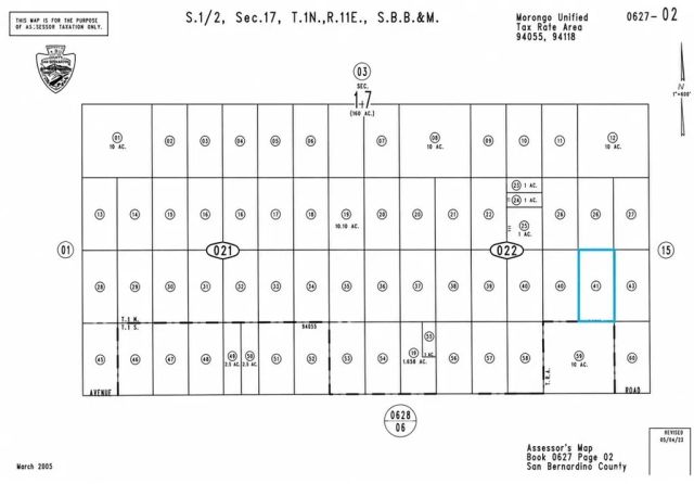 0 Diamond Bar, 29 Palms, CA 92277