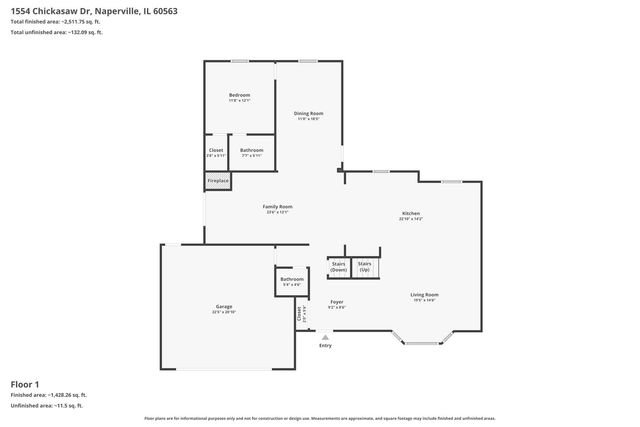 1554 CHICKASAW Drive, Naperville, IL 60563