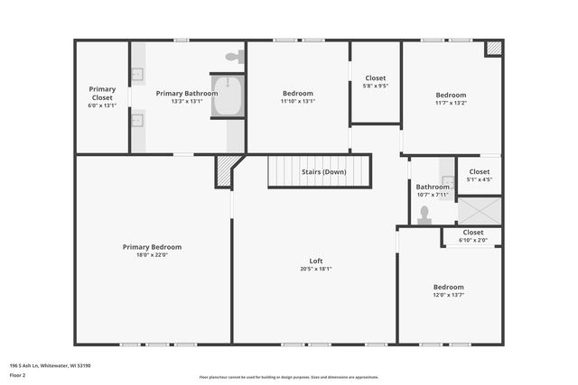 196 S Ash LANE, Whitewater, WI 53190