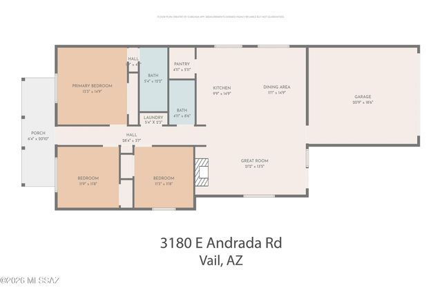 3194 E Andrada Road, Vail, AZ 85641