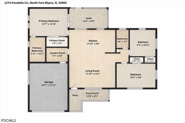1274 Pondella CIR, North Fort Myers, FL 33903
