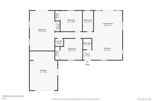 3133 BULL DOG Lane, Surrey Township, MI 48622