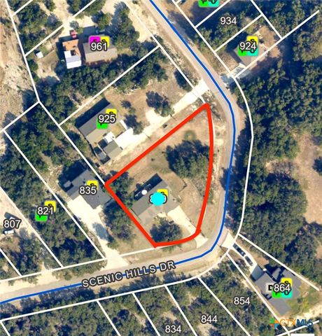 849 Scenic Hills Drive, Canyon Lake, TX 78133