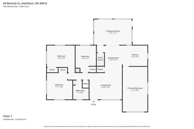 60 Beverly Court, Hamilton, OH 45013
