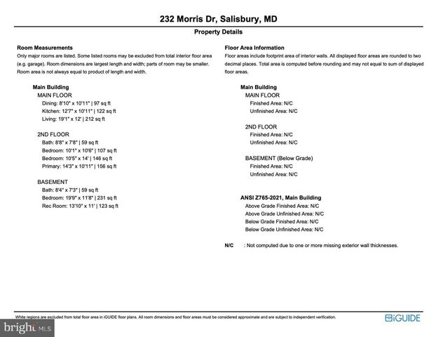 232 MORRIS DR, Salisbury, MD 21804