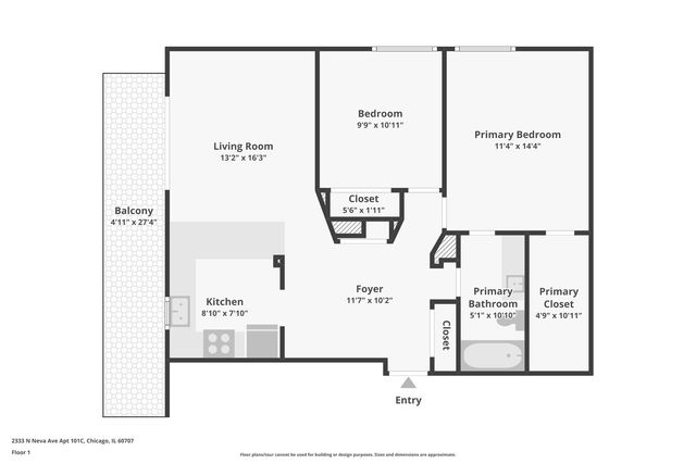 2333 N Neva Avenue 101C, Chicago, IL 60707
