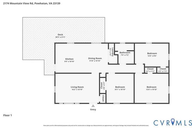 2174 Mountain View Rd, Powhatan, VA 23139