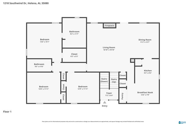 1218 SOUTHWIND DRIVE, Helena, AL 35080