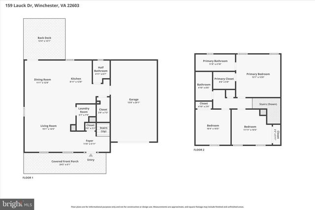 159 LAUCK DR, Winchester, VA 22603