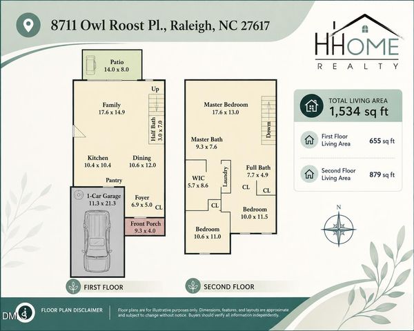 8711 Owl Roost Place, Raleigh, NC 27617