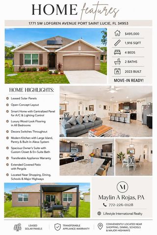 1771 SW Lofgren Avenue, Port St. Lucie, FL 34953