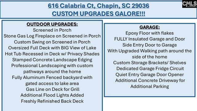 616 Calabria Court, Chapin, SC 29036