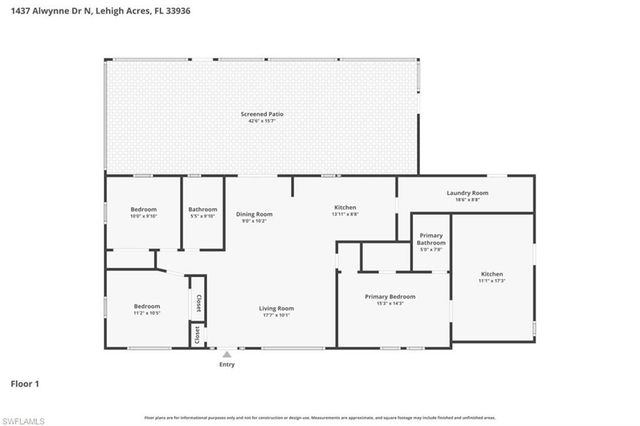 1437 Alwynne DR N, Lehigh Acres, FL 33936