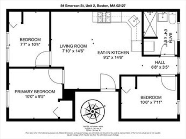 84 Emerson St 2, Boston, MA 02127