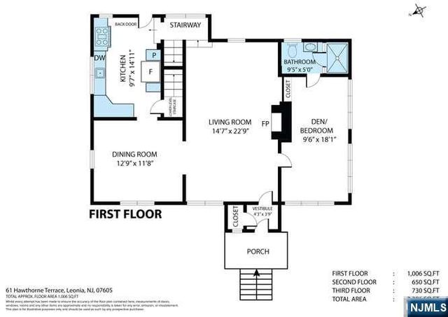 61 Hawthorne Terrace, Leonia, NJ 07605