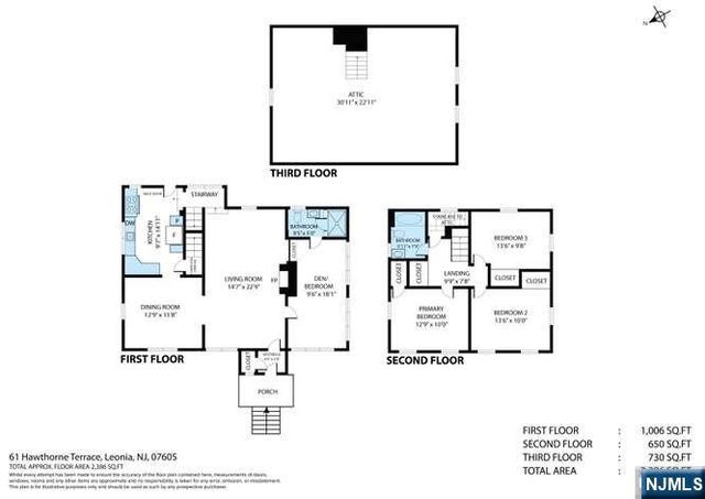 61 Hawthorne Terrace, Leonia, NJ 07605