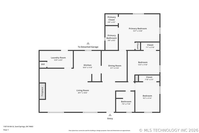 1107 W 4th Street, Sand Springs, OK 74063