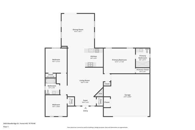 3436 Woodbridge Drive, Forest Hill, TX 76140