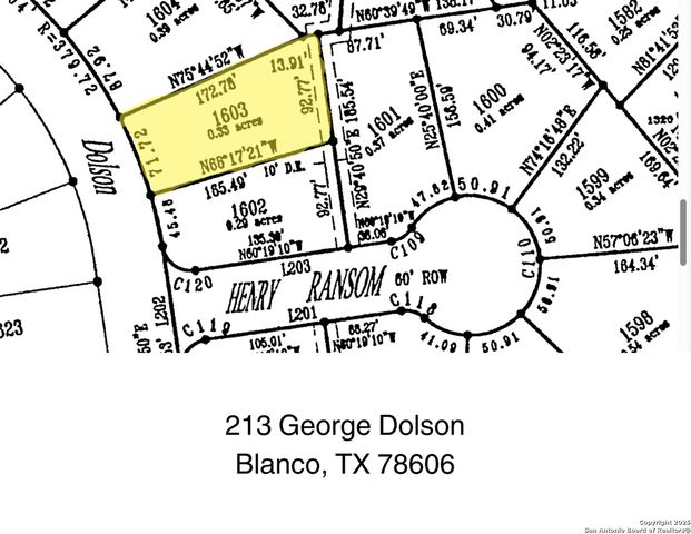 213 George Dolson, Blanco, TX 78606