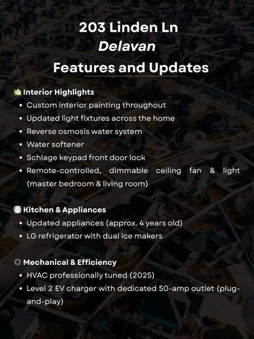 203 Linden LANE, Delavan, WI 53115