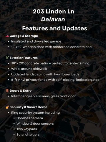 203 Linden LANE, Delavan, WI 53115