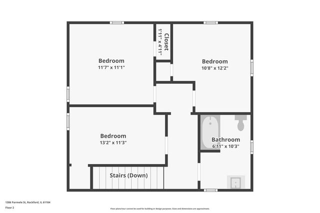 1306 Parmele Street, Rockford, IL 61104