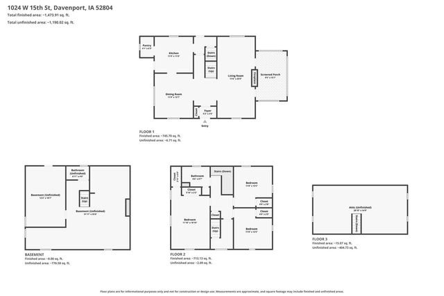 1024 W 15th Street, Davenport, IA 52804